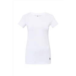 U.S. Polo Assn., U.S. Polo Assn. Kadın Kısa Kollu Yuvarlak Yaka T-Shirt ZTGR117 - KM11.Z6.ET6.AG.0.R.O0U.P.2.024