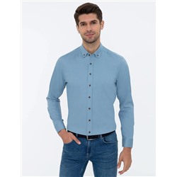 Mavi Regular Fit Uzun Kollu Gömlek