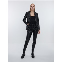 Blazer aus Kunstleder