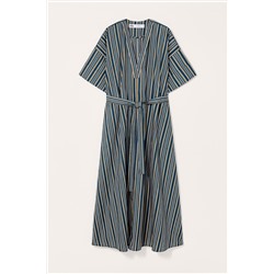 LIMITED EDITION STRIPED BELTED DRESS