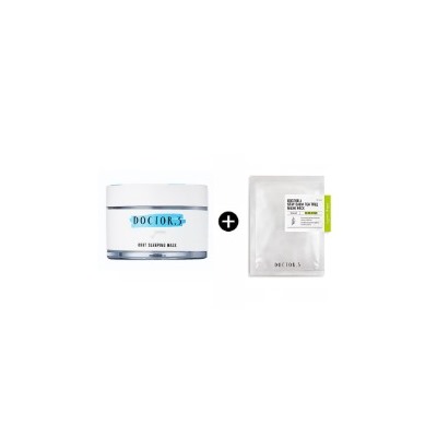 Hi-Moisture Root Sleeping Mask + Stay Calm Tea Tree Mask Sheet 1ea, Ночная защитная маска против потери влаги