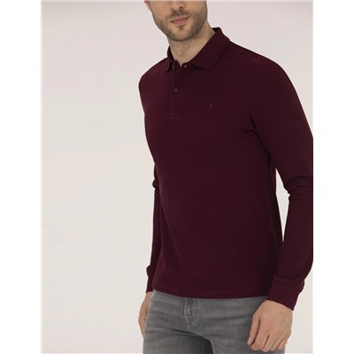 Bordo Slim Fit Basic Sweatshirt