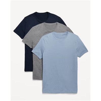 Go-Dry Crew-Neck T-Shirts 3-Pack