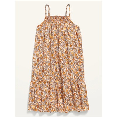 Sleeveless Tiered-Hem Swing Dress for Girls