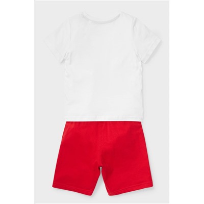 Set - Kurzarmshirt und Shorts - Bio-Baumwolle