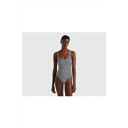 United Colors of Benetton Kadın Fuşya Leopar Desenli Mayo Leopar 623P3W3F5I00N