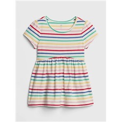 Print Cinched-Waist Tunic