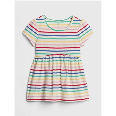 Print Cinched-Waist Tunic