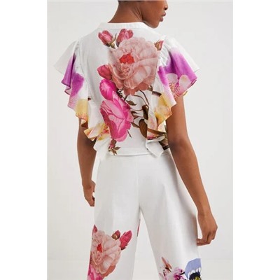 Blusa floral M. Christian Lacroix