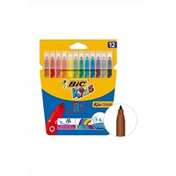 Bic Çocuk Kids Kid Couleur Keçeli Boya Kalemi 12 Renk 07.08.029.007