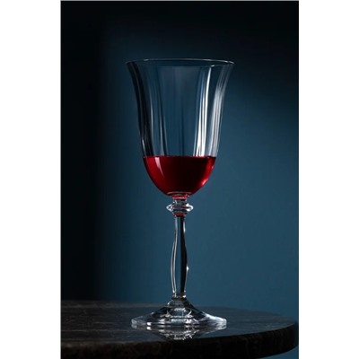 Lucinda Optikli 4'lü Kristal Şarap Kadehi Seti - 370 ml