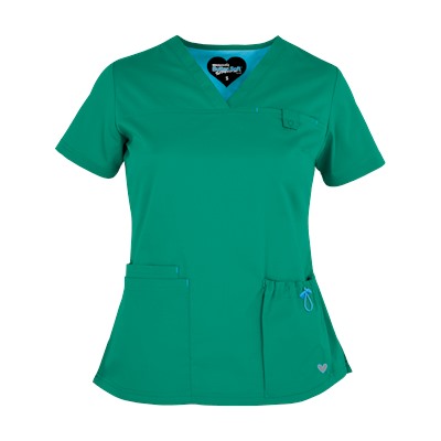 UA Butter-Soft STRETCH Scrubs Contemporary Fit V-Neck 4 Pocket Top