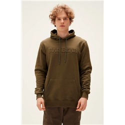 Bad Bear, Pucker Bear Hoodie Haki Yeşil 3d Baskılı Kapüşonlu Erkek Sweatshirt