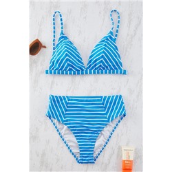 Trendyolmilla Çizgili Üçgen Regular Bikini Takımı TBESS25BT00196