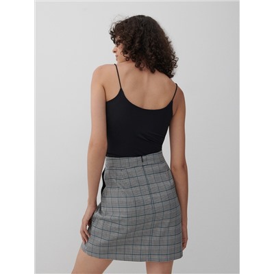 Checked mini skirt
