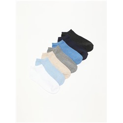 PACK OF 7 PAIRS OF BASIC COLOURED ANKLE SOCKS