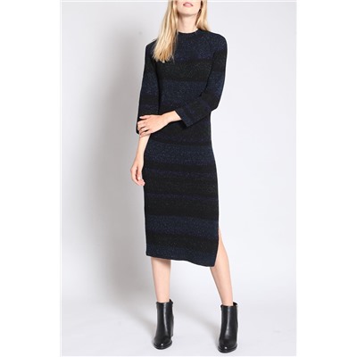 Vestido Negro y azul