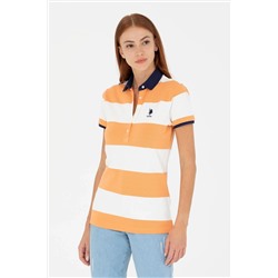 Kadın Turuncu Polo Yaka Tişört