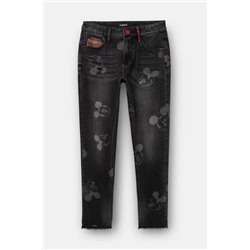 Pantalón vaquero boyfriend Mickey Mouse