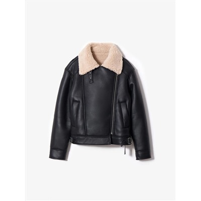 Дубленка из экомеха, N076/mouton