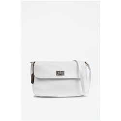 Bandolera de piel Arignano - Blanco