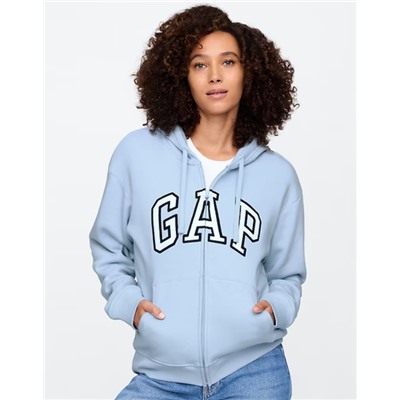 Relaxed Gap Logo Zip Hoodie