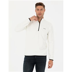 Ekru Regular Fit Polar Sweatshirt
