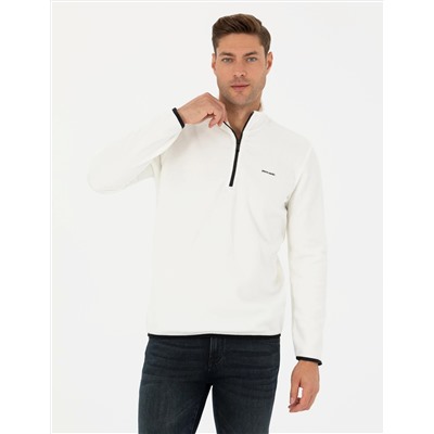 Ekru Regular Fit Polar Sweatshirt