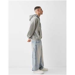 Balloon-fit carpenter jeans