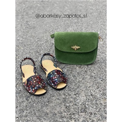 AB.Zapatos · 320-95 · azul+AB.Z PELLE Abeja 23 (360) verde