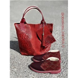AB.Zapatos 4525 burdeos+Pelle 1607 Coco