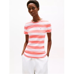 Rugby Stripe Crewneck T-Shirt
