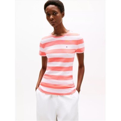 Rugby Stripe Crewneck T-Shirt