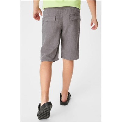 Shorts - Leinen-Mix