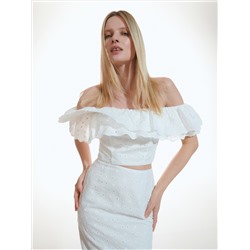 Bluse mit Lochstickerei