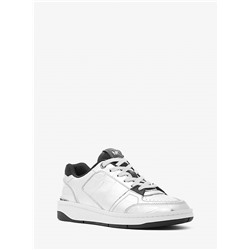 Rebel Metallic Crocodile Embossed Leather Sneaker