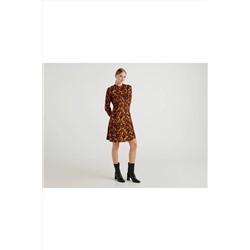 United Colors of Benetton Desenli Dizüstü Elbise 122A4TGYDV03E-79W