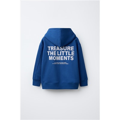 SLOGAN PRINT HOODIE