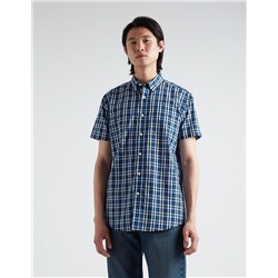 Short Sleeve Plaid Shirt, Men, Multicolour
