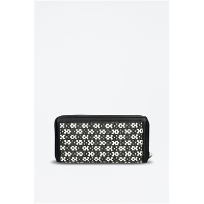 Cartera Lana Beige y negro
