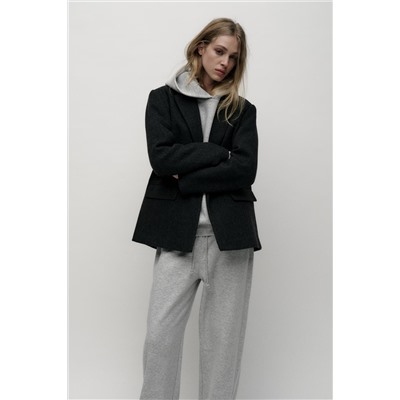 STRAIGHT PLUSH TROUSERS