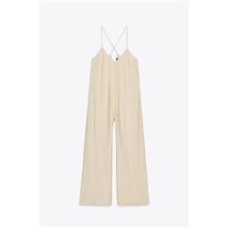 FLOWY TEXTURED JUMPSUIT