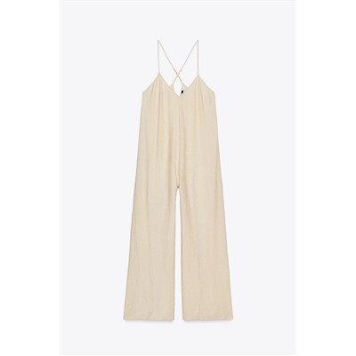 FLOWY TEXTURED JUMPSUIT