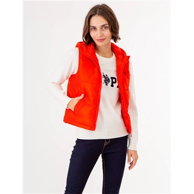 HOODED CROPPED VEST