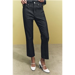 ZW COLLECTION BOOTCUT HIGH-WAIST CROPPED JEANS