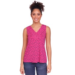 Damen Top mit Makramee-Spitze