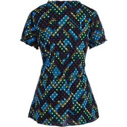 koi Scrubs Abstract Origami Print Top