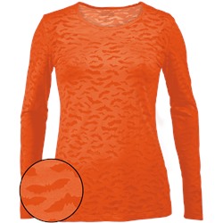 Cherokee Scrubs Halloween Bats Long Sleeve Tee