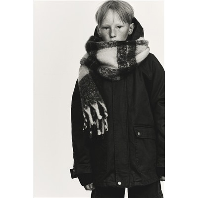 DETACHABLE HOODED WAXED JACKET