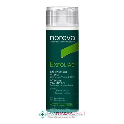 Noreva Exfoliac Gel Moussant Intensif Peaux à Imperfections 200ml